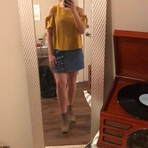 Madewell Cold Shoulder Top